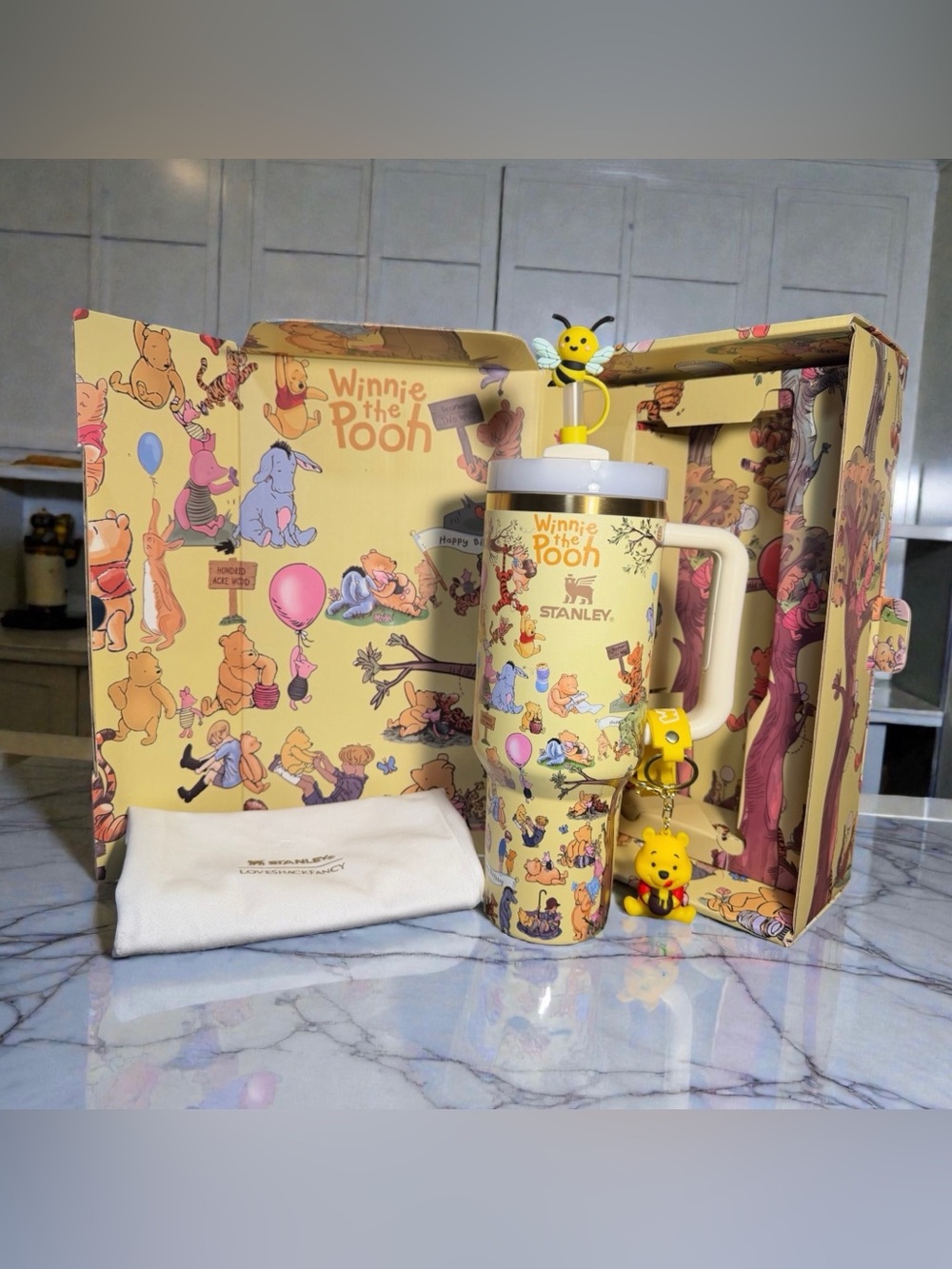 Stanley Winnie the Pooh Tumbler with Bee Topper